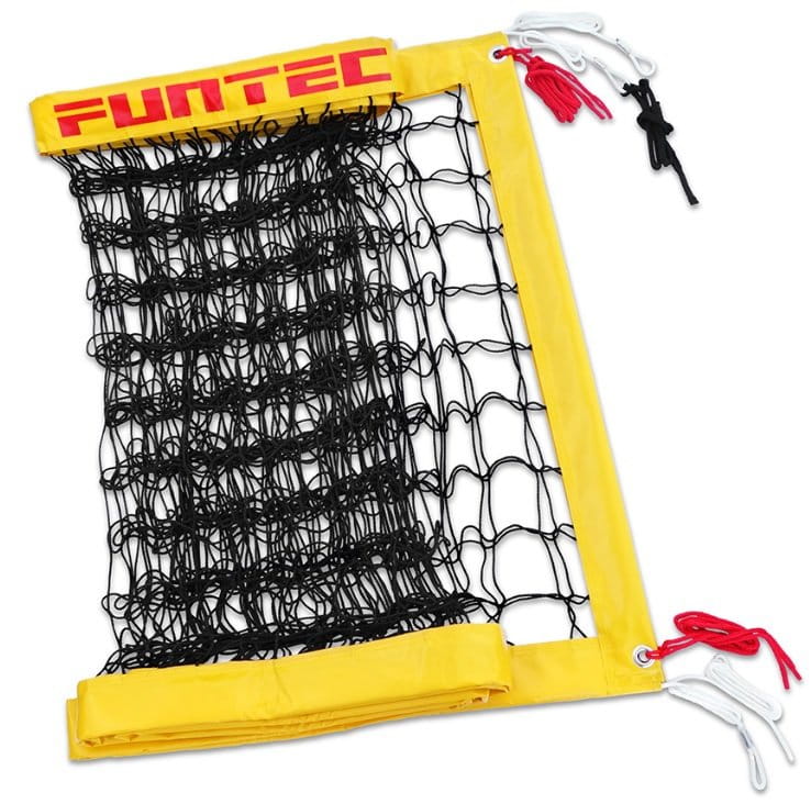 Mreža Funtec PRO BEACH NETZ PLUS, 8.5 M, FOR PERMANENT BEACH VOLLEYBALL NET SYSTEMS, WITH EXTRA STRONG SIDE PANELS