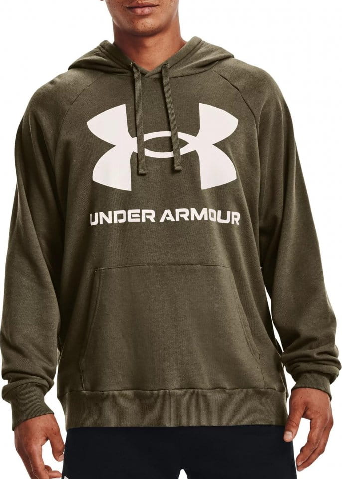 Majica s kapuljačom Under Armour UA Rival Fleece Big Logo HD-GRN