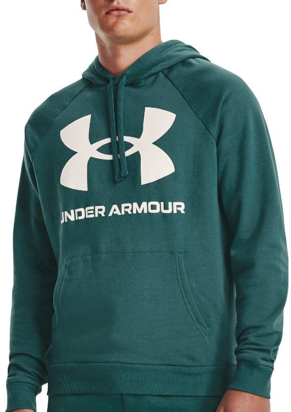 Majica s kapuljačom Under Armour UA Rival Fleece Big Logo HD-GRN