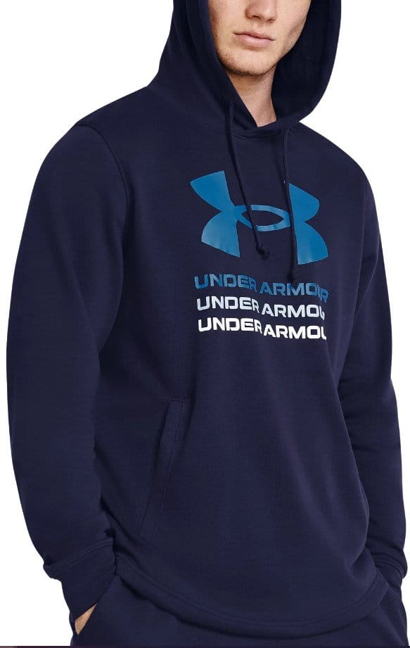 Majica s kapuljačom Under Armour UA Rival Terry Graphic Hood-BLU
