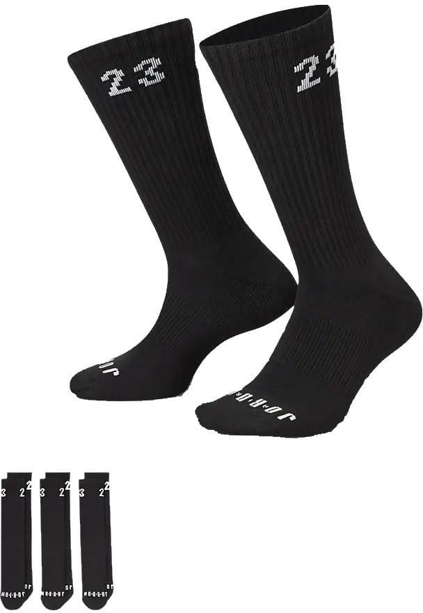 Čarape Jordan Essential Crew 3 Pack Socks Black