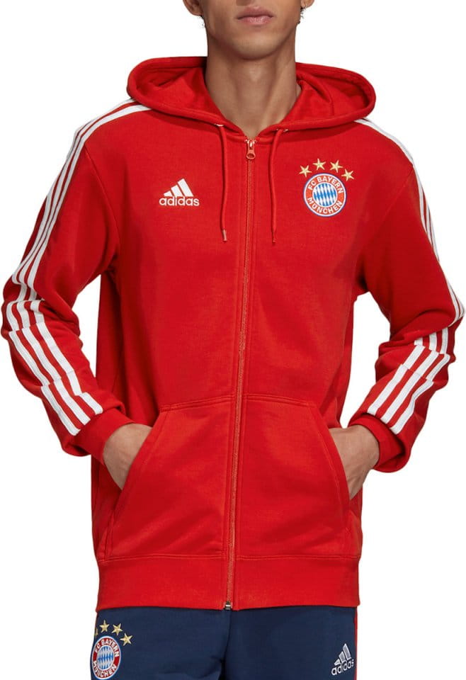 Majica s kapuljačom adidas FC Bayern 3S FZ Hoodie