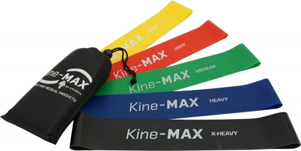 Guma za jačanje Kine-MAX Professional Mini Loop Resistance Band KIT - 5 bands