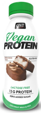 Proteinski napitci i smoothieji QNT VEGAN SHAKE (15 g protein & low sugar) Lactose free 310 ml Choco-coco