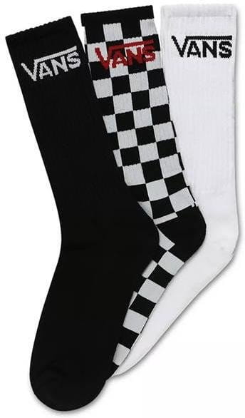 Čarape Vans MN CLASSIC CREW (9.5 Black/Checkerbo